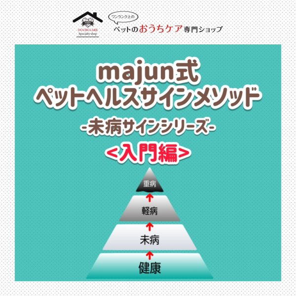 画像1: majun式 ペットヘルスサインメソッド-未病サインシリーズ-《入門編》 (1)